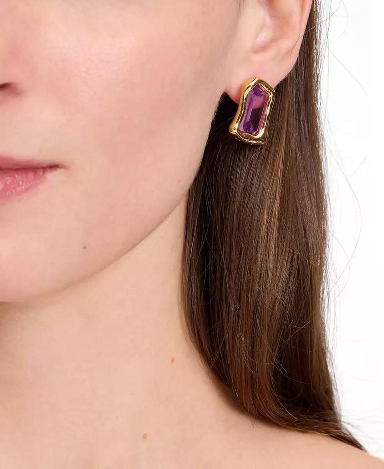 Cubic Zirconia Statement Stud Earrings