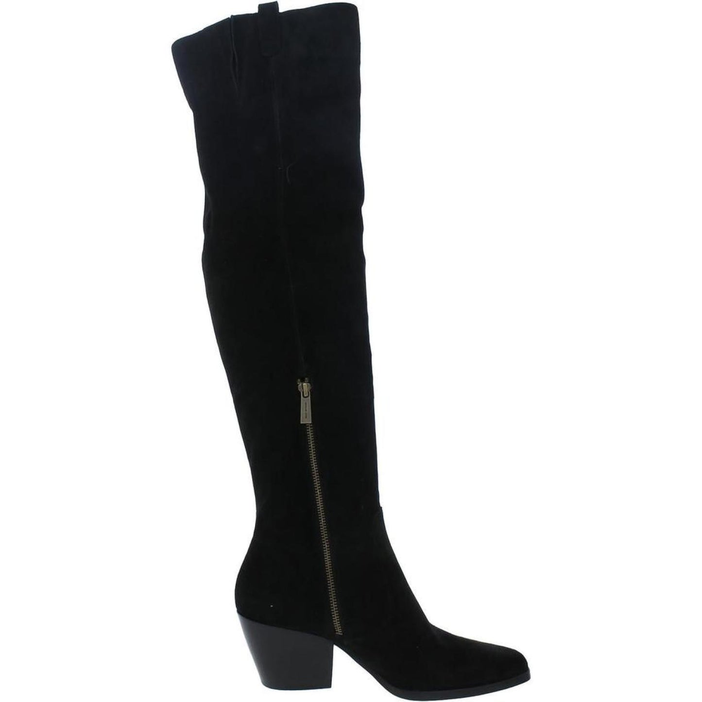 Womens Suede Pointed Toe Over-The-Knee Boots