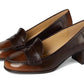 Frances Flex Pump Women's  Luggage Leather Block Heel ZOGG665