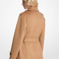 Wool Blend Belted Wrap Coat