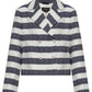 Kate Spade Striped Double-Breasted Jacket