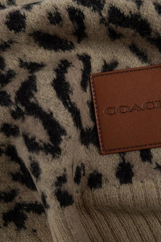 Coach Leopard Printed Scarf