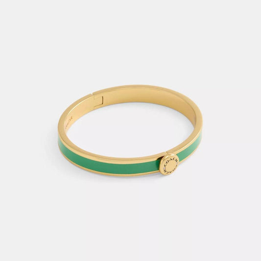 Coach Rivet Enamel Hinged Bangle