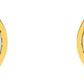 Gold & Off-White 'The Medallion' Stud Earrings