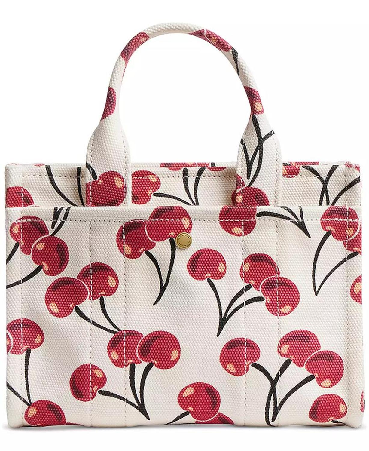 Cargo Cherry Print Canvas Tote Bag 20