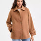 Women's Collared Button-Front Coat, Exclusively at Macy's
