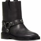Women's Spade Flower Garden Suede Moto Boots