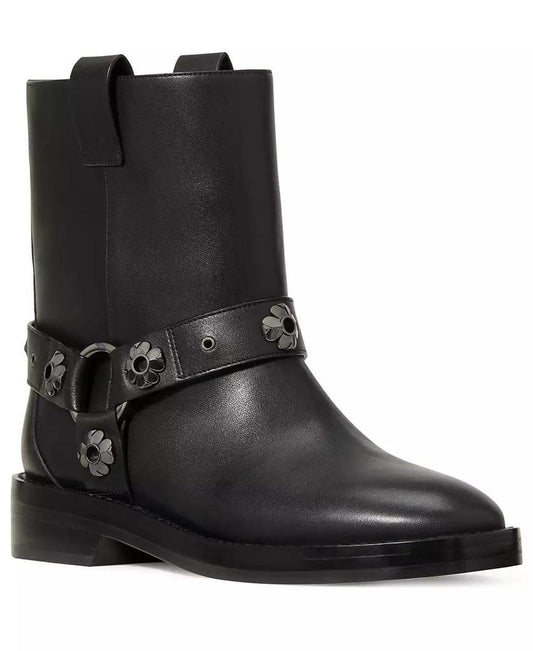 Women's Spade Flower Garden Suede Moto Boots