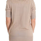 PINK MEMORIES Elegant Pink Cotton Lace Cardigan