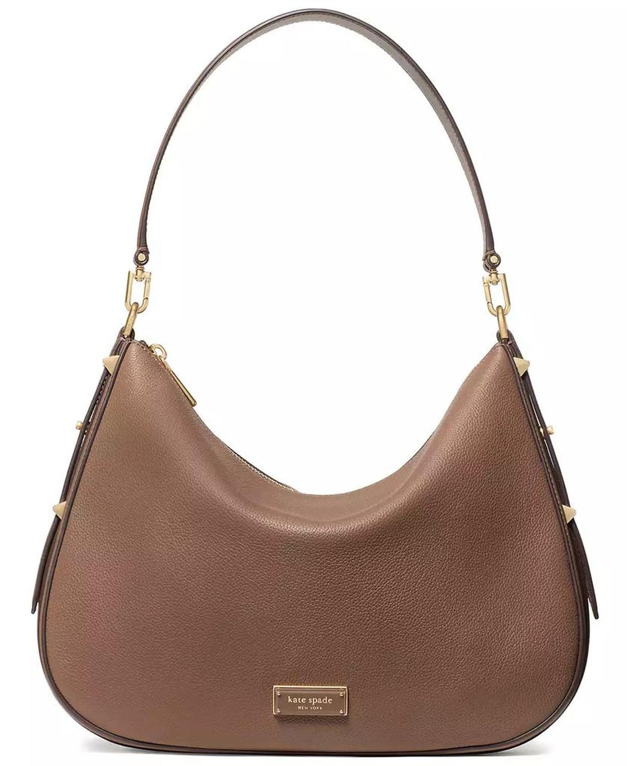 Liv Large Pebbled Leather Hobo Bag