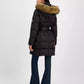 Women's Belted Hooded Faux-Fur-Trim Puffer Coat, Exclusively at Macy's