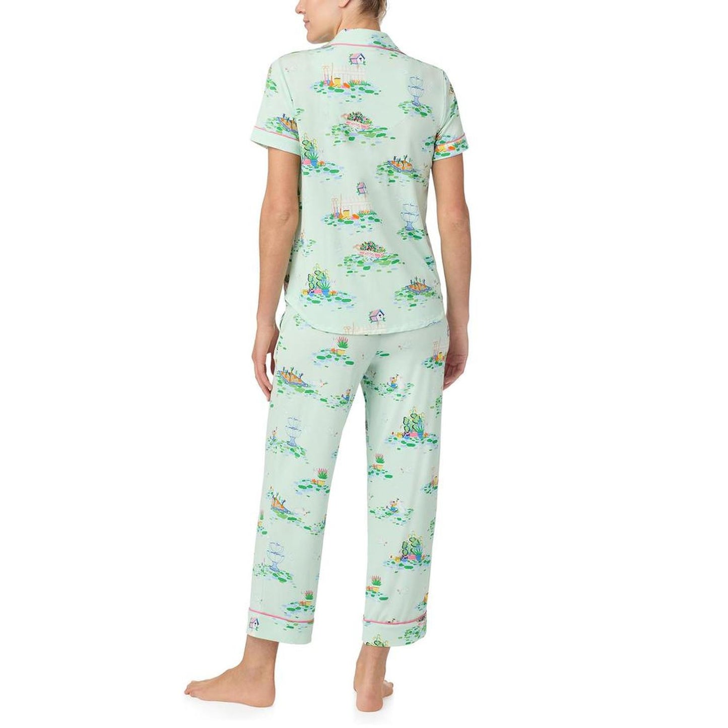 Short Sleeve Cropped PJ Set