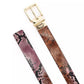Women's 32mm Snake Embossed Reversible Belt