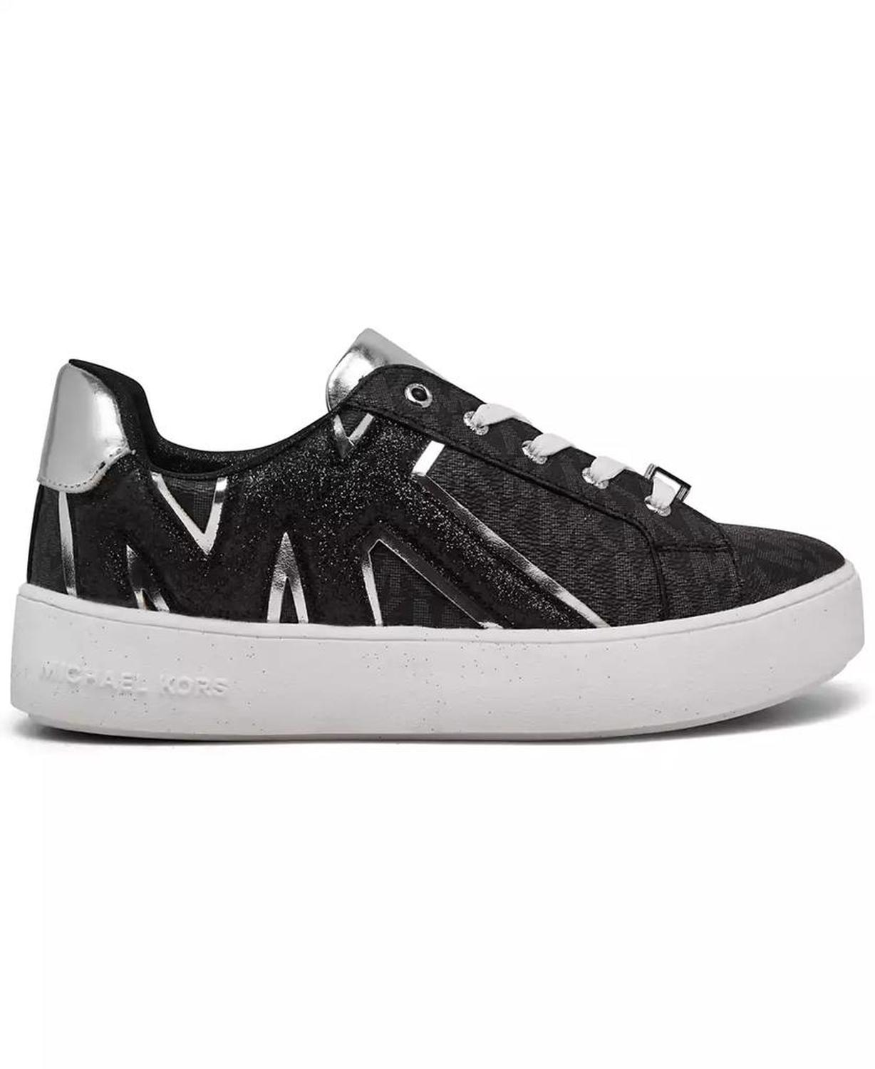 Little Girls Jordana Airin Glitter Logo Casual Sneakers from Finish Line