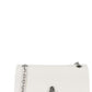 Dual Chain Wallet In Soft White Nappa Leather