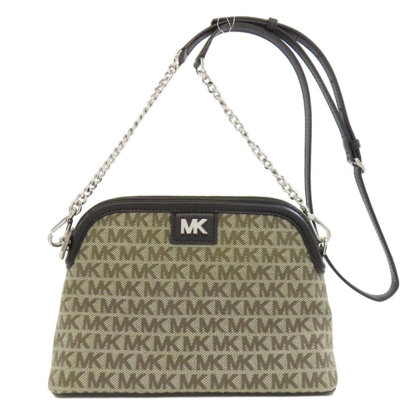 Canvas Leather Shoulder Bag (Pre-Owned)