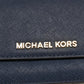 Michael Kors Blue Leather Jet Set Travel Wallet..