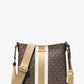 Jet Set Small Signature Logo Stripe Crossbody Bag