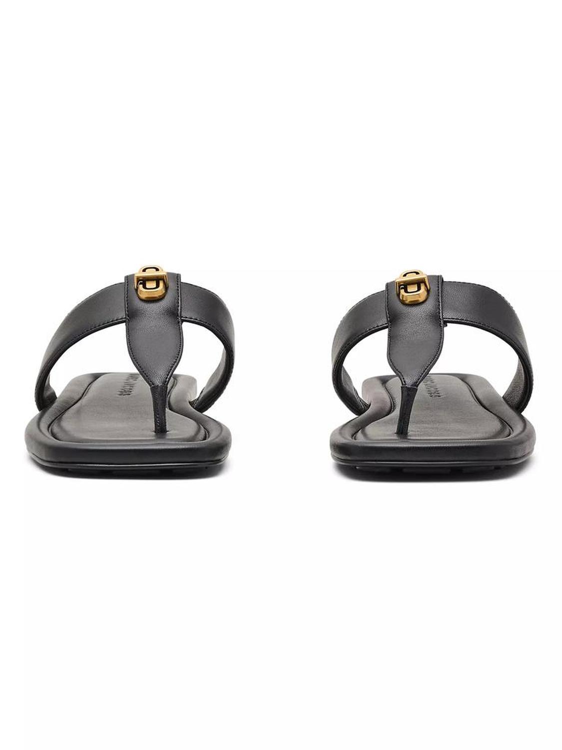 Dual Leather T Sandals
