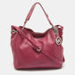 Michael Michael Kors Magenta Leather Chain Shoulder Bag