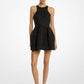 Floral Matelassé Racerback Bubble Dress
