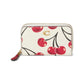 Essential Small Zip Around Card Case with Cherry Print