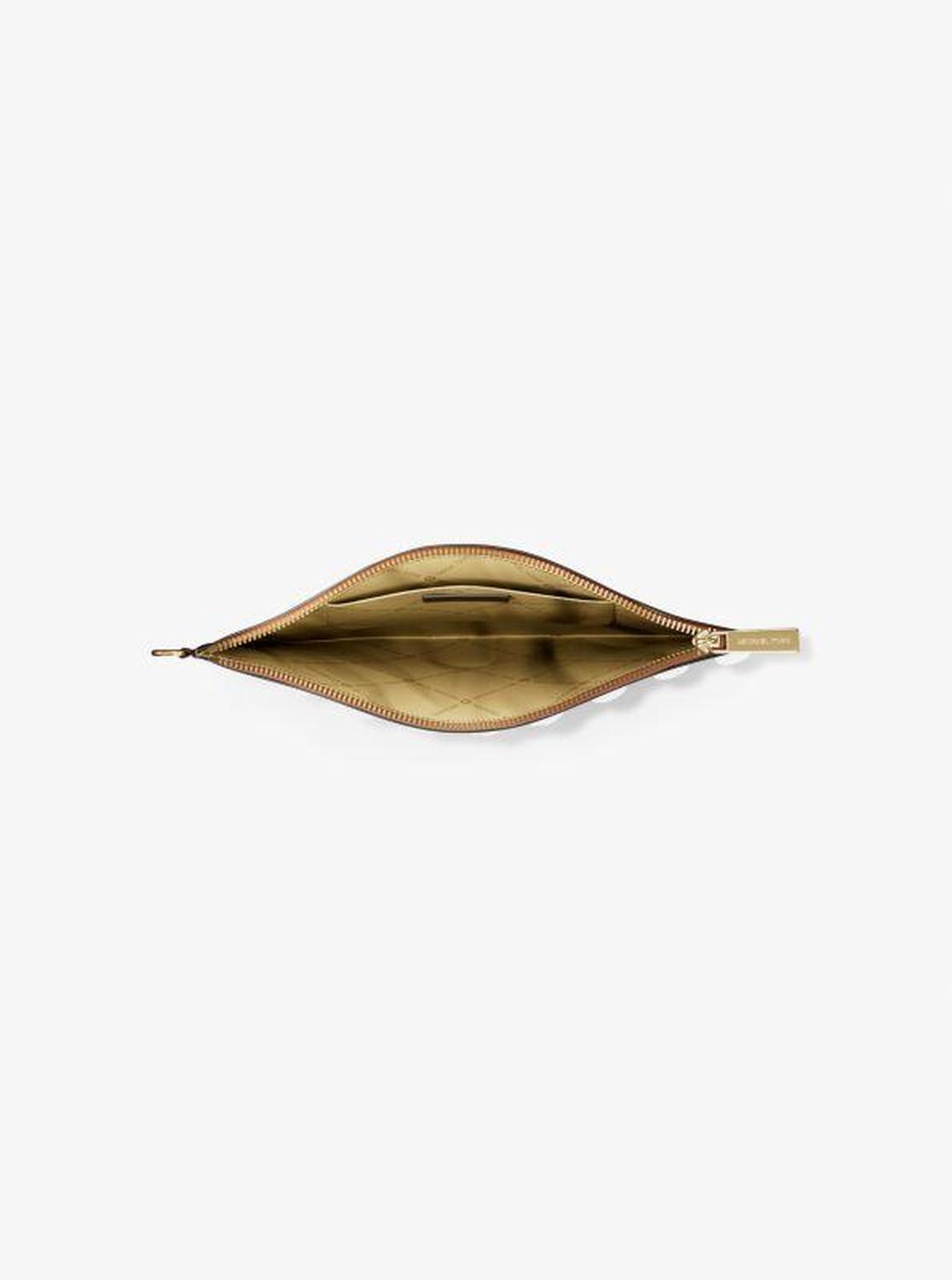 Jet Set Large Signature Logo Wristlet