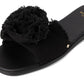 Flourish Canvas Flat Sandal
