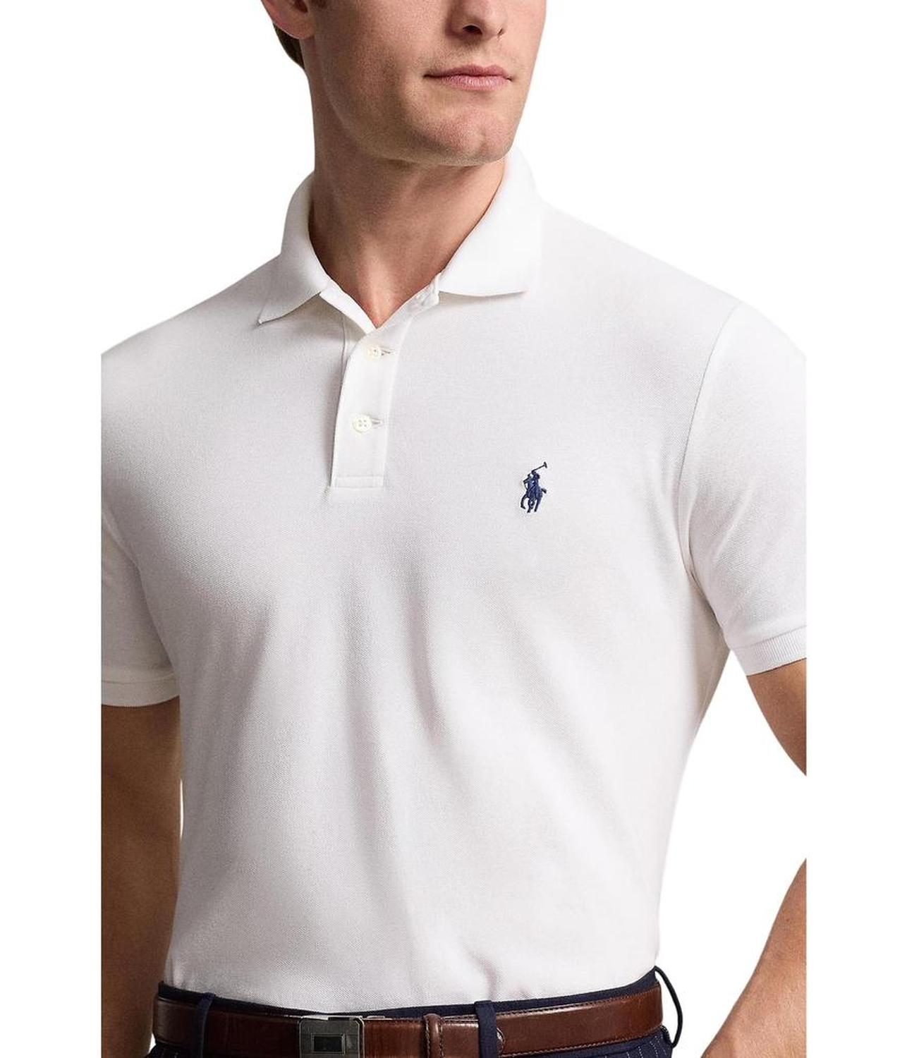 Classic Fit Stretch Mesh Polo Shirt