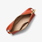 Vincent Medium Saffiano Leather Pochette with Signature Logo Card Case