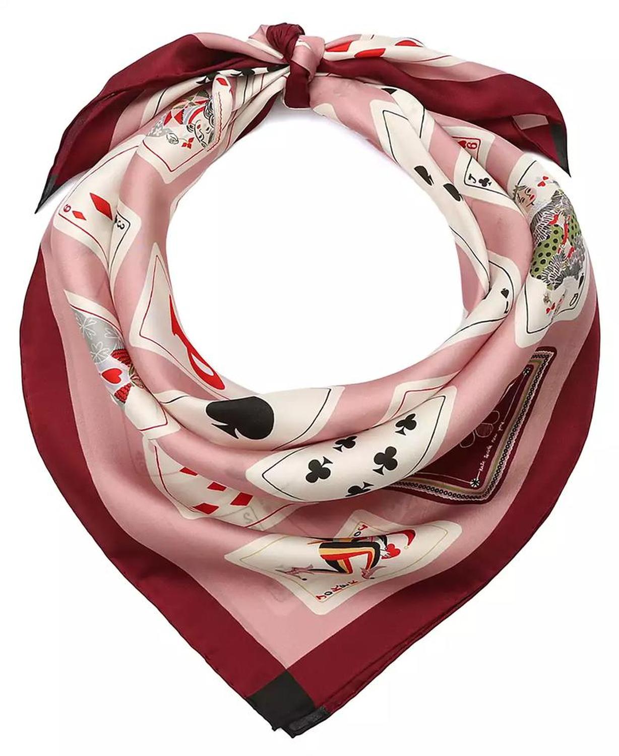 Playing Cards Silk Square Scarf