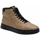 Men's High Line High-Top Signature Canvas Round Toe Sneakers