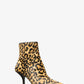 Selina Leopard Print Calf Hair Ankle Boot