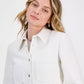 Women's Metallic-Accent Textured Cropped Jacket