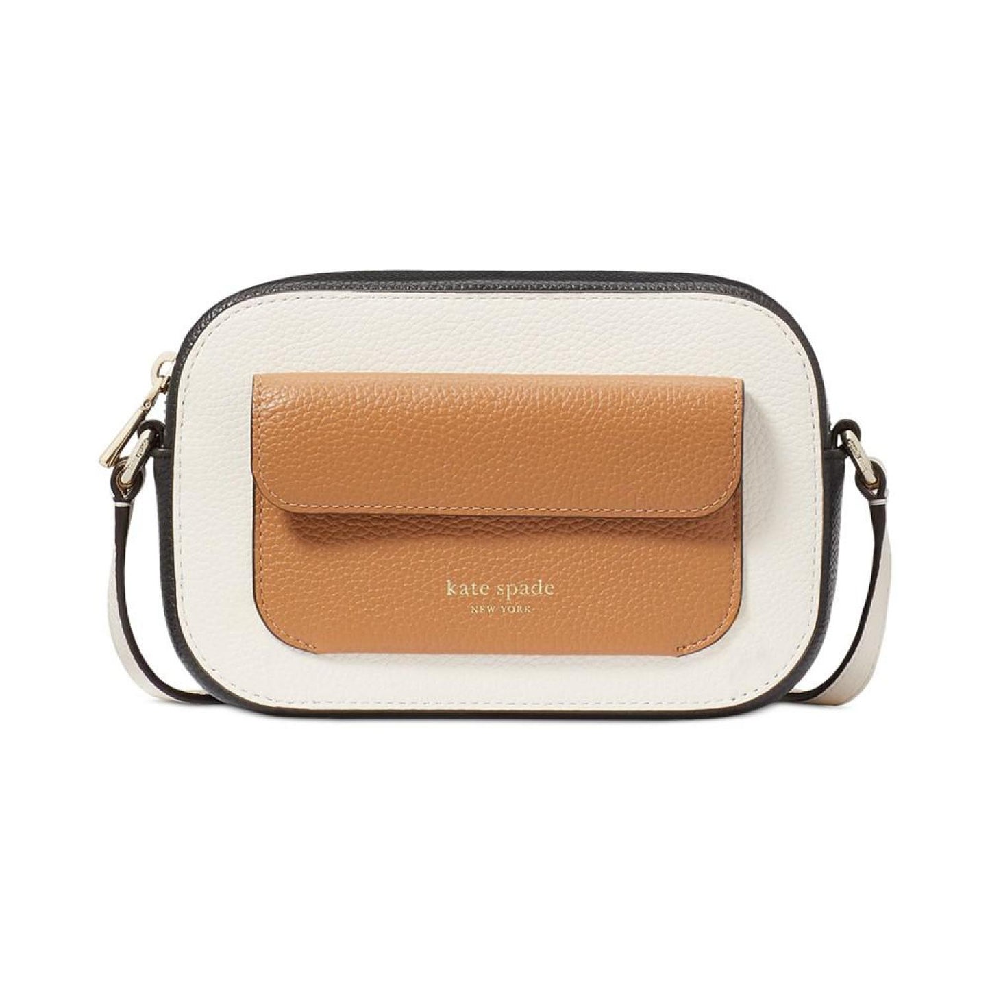 Ava Colorblocked Pebbled Leather Mini Crossbody