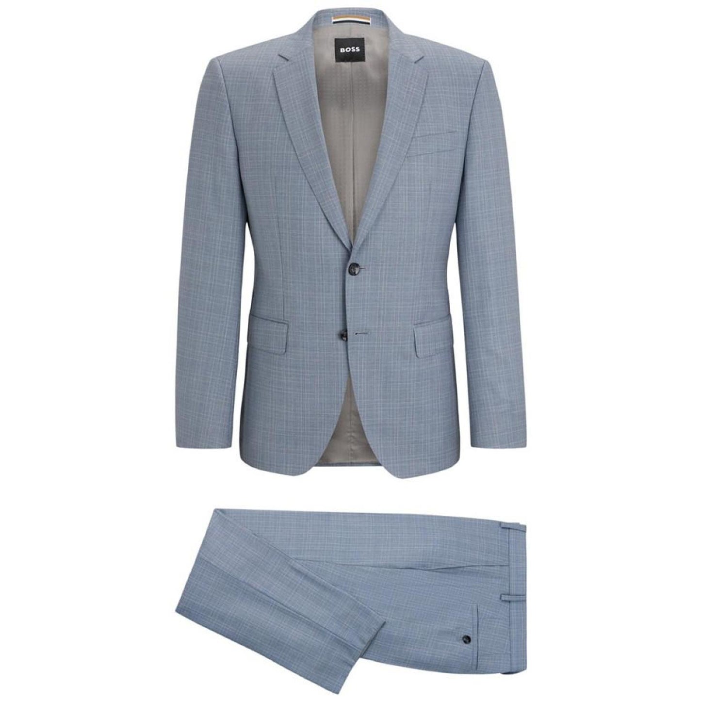 Men's Checked Serge Slim-Fit Suit
