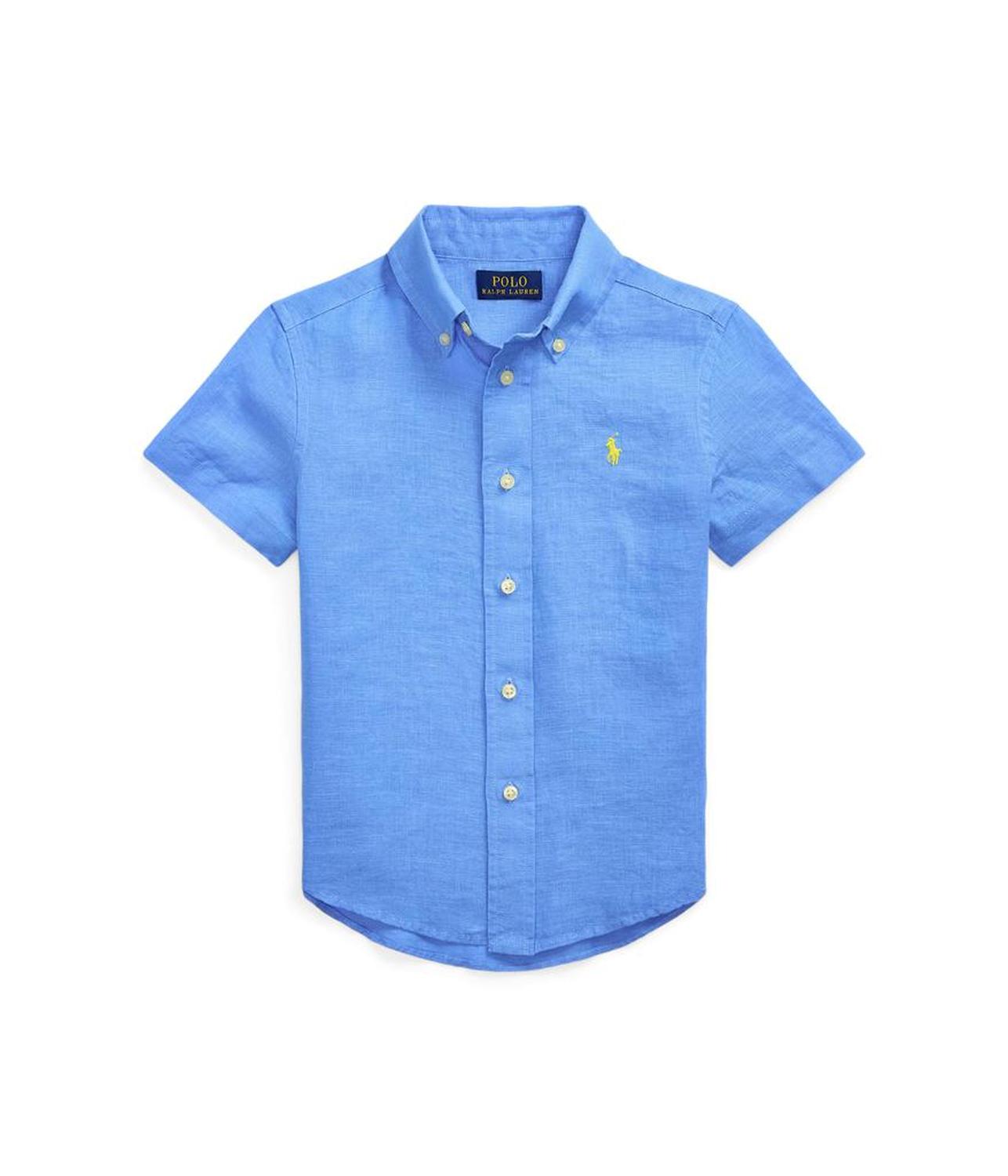 Linen Short Sleeve Shirt (Toddler/Little Kid)