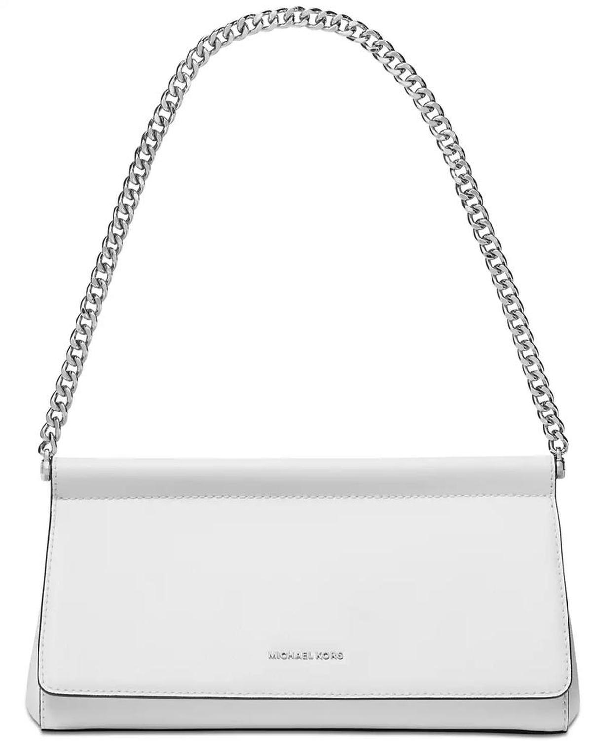 Carmine Small Leather East West Clutch