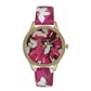 Lexington MK2810 Women's Gold-Tone Red Butterfly Quartz 36mm Watch