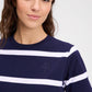 Montauk Stripe Logo Tee