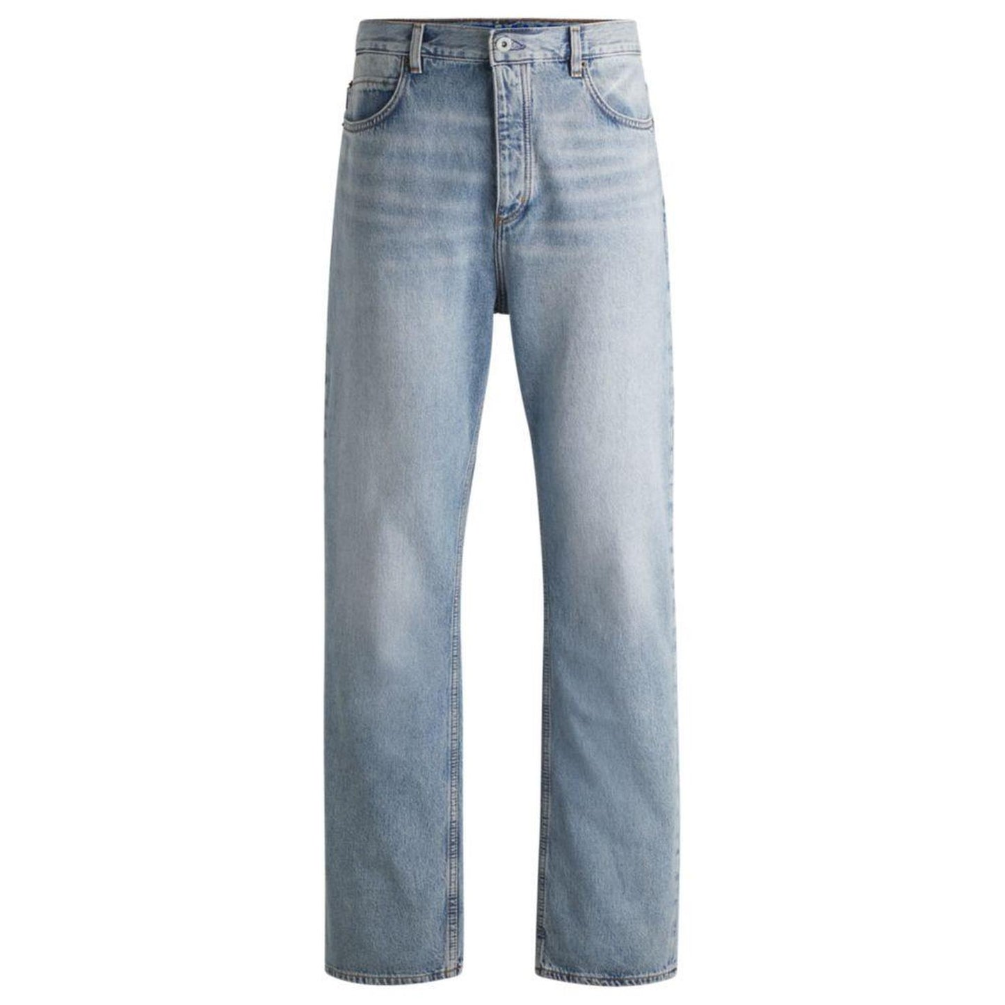 Baggy-fit jeans in heavyweight cotton denim