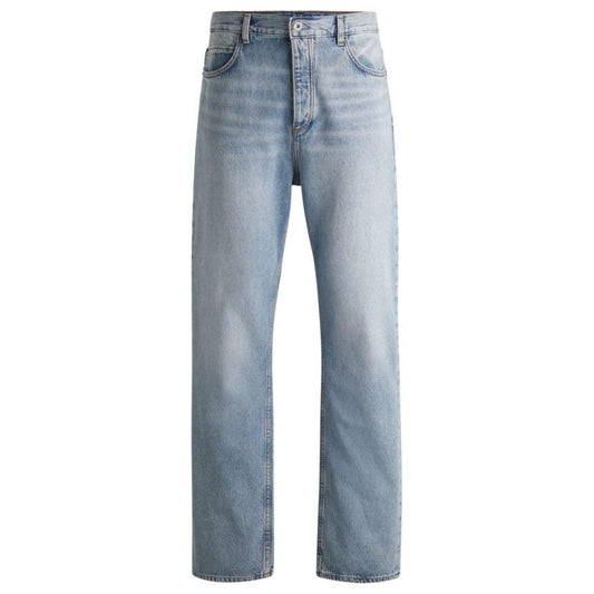 Baggy-fit jeans in heavyweight cotton denim