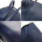 blue Navy Leather Backpack (Pre-Owned)