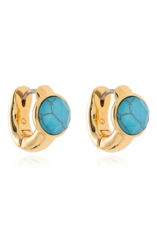 Kate Spade Keep Sparkling Round Huggies Earrings