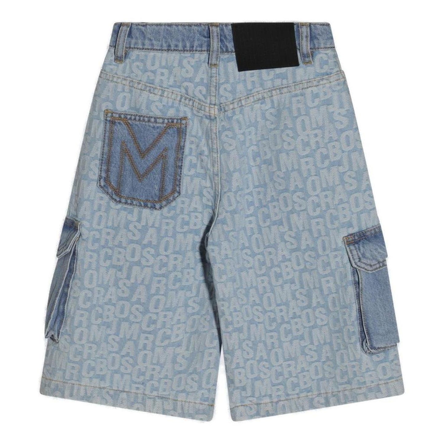 The Marc Jacobs Kids Logo-Patch Denim Shorts