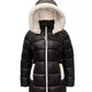 Toddler Little Girls Stadium Puffer Jacket with Bib