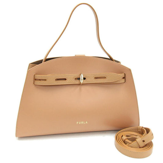 Leather Handbag Shoulder Bag (Pre-Owned)