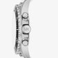 Oversized Everest Silver-Tone and Silicone Watch