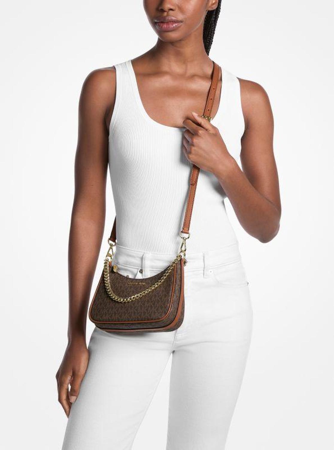 Jet Set Signature Logo Convertible Crossbody Bag