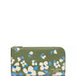 Devin Painterly Bouquet Zip Around Continental Wallet